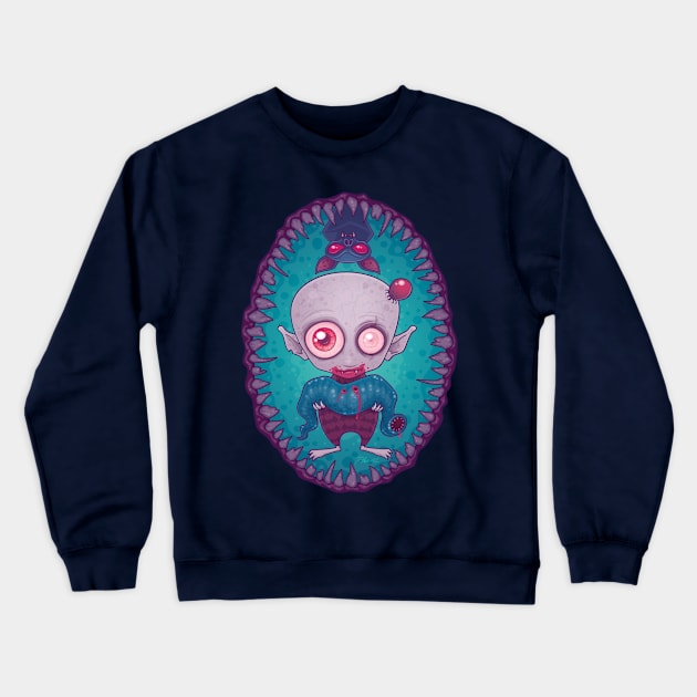 Nosferatu Jr. Crewneck Sweatshirt by fizzgig